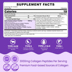 2 Pack Collagen Gummies for Women & Men 3000mg, Hydrolyzed Collagen Peptides with Antioxidant Blend & Digestive Enzymes, Multi Collagen (Type I,II,III,V,X) for Anti-Aging, Hair, Skin, Nails,Sugar Free