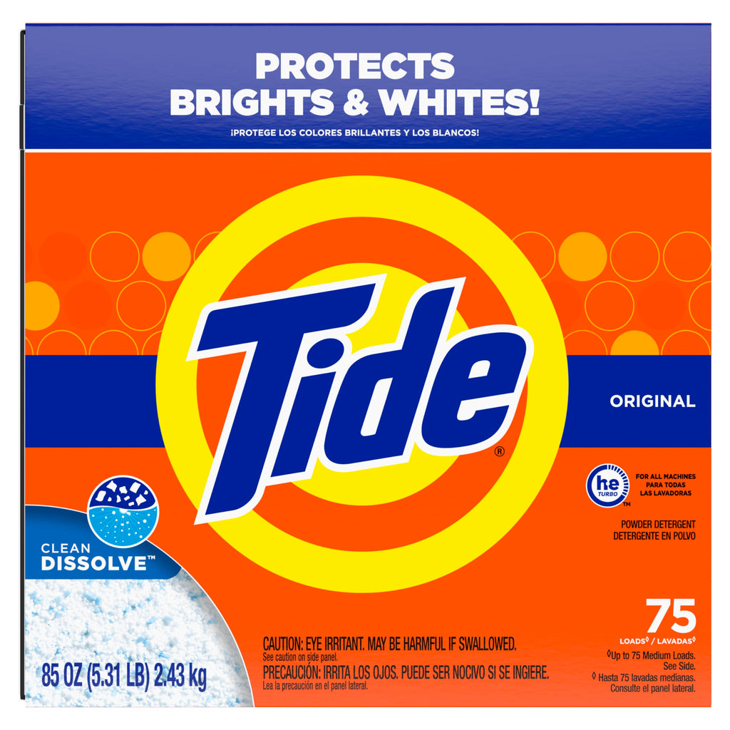 Tide Powder Laundry Detergent, Original Scent, 75 Loads, 85 oz