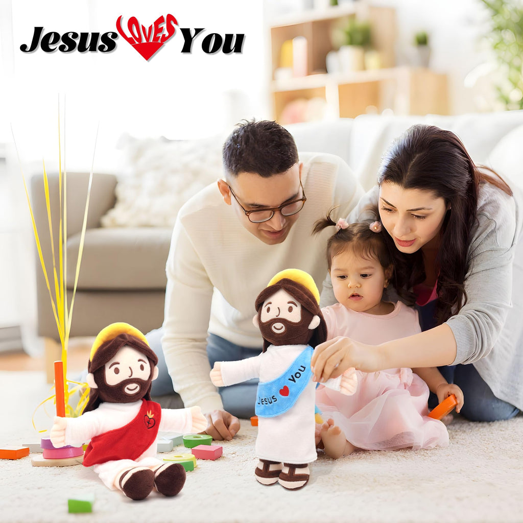 Yelakey Jesus Plush Doll,Jesus Stuffed Plushie for Kids Easter Christmas