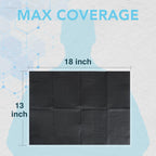 480 Pack Disposable Dental Bibs 13"x18", 3-Ply Waterproof Tattoo Bibs Sheet for Nail Salon, Dental Clinic, Feeding, Tattoo Shop (Black)