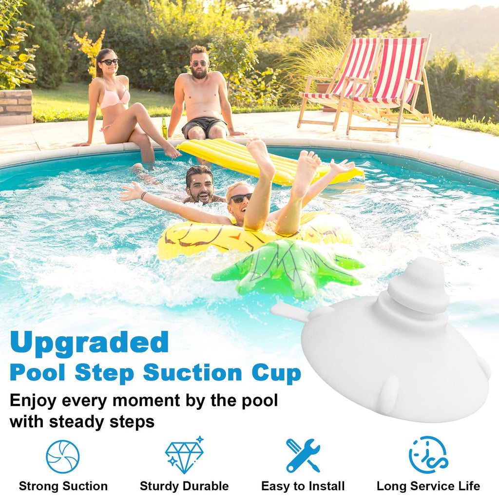 showingo Step Cups Replacement for Innovaplas Above Ground Swimming Pool Steps (4 Pack)