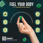 Flexigum Amino Acid Gummies – Amino Acid Gummies for Adults – Essential Amino Blend, 60 Gummies, USA