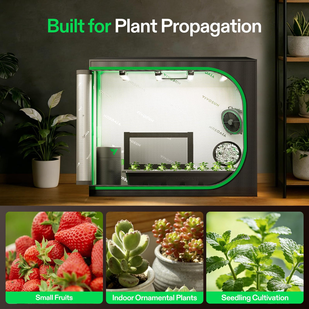 VIVOSUN Clone Tent Kit 24" x 16" x 20", for Plant Germination, Cloning