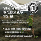 Sovereign Silver Immune Support - Colloidal Silver, Bio-Active Silver Hydrosol, 10 ppm, Liquid Twist Top, 16 Fl Oz, (473 mL)