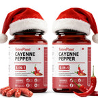 Vascu Flow Cayenne Pepper Capsules Organic Capsaicin Supplements with Beetroot Ashwagandha Hawthorn Turmeric Cinnamon Ginseng for Circulation Immune Support 180 Capsules- Made in USA