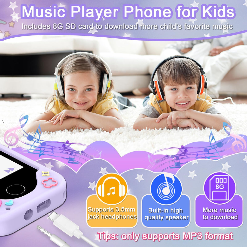 Kids Smart Phone for Girls, Christmas Birthday Gifts for Girls Age 3-10