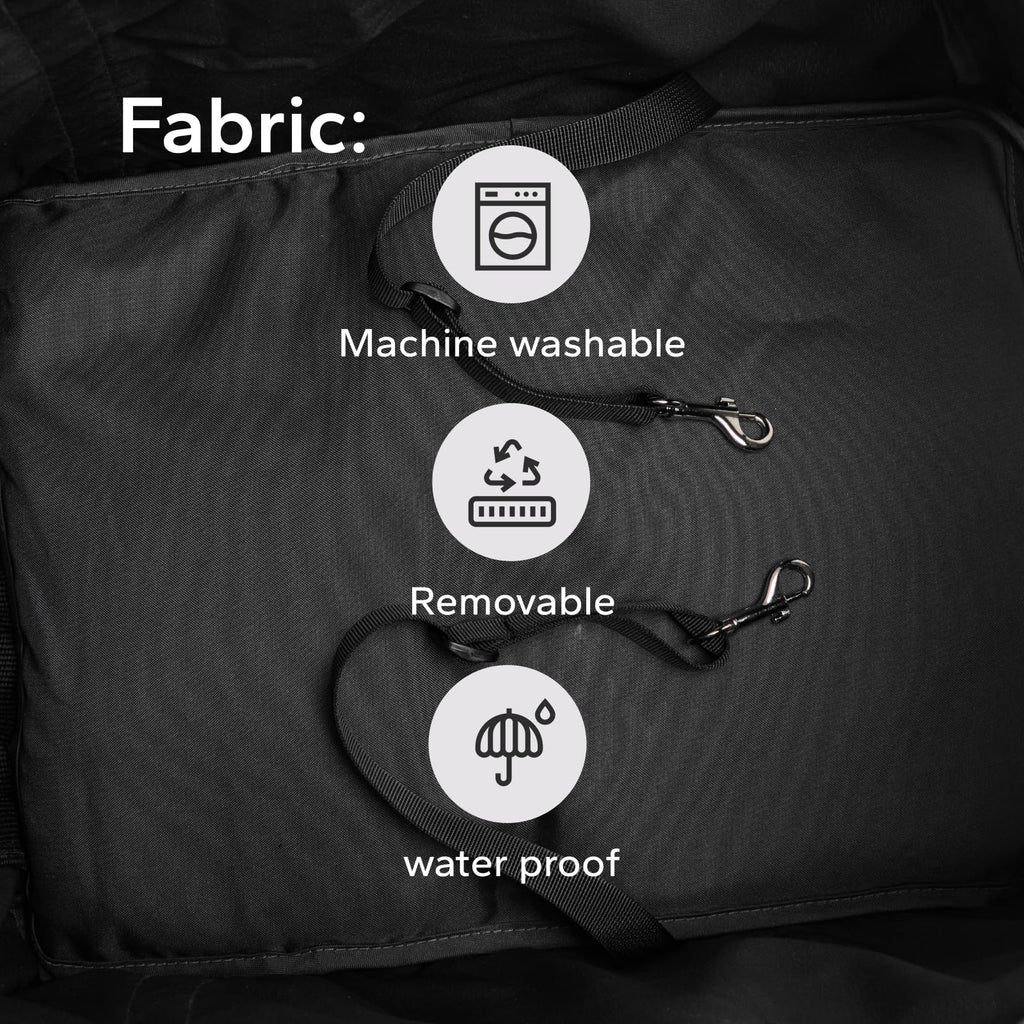 TerraPede 10lbs Ultra-Lightweight Pet Stroller - Compact Folding Umbrella Stroller with Durable Shoulder Strap, 3-Compartment Organizer & Cup Holder - Portable Dog Cat Travel Carriage, Dark Gray