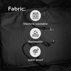 TerraPede 10lbs Ultra-Lightweight Pet Stroller - Compact Folding Umbrella Stroller with Durable Shoulder Strap, 3-Compartment Organizer & Cup Holder - Portable Dog Cat Travel Carriage, Dark Gray