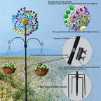 Large Metal Kinetic Wind Spinners Outdoor Garden Yard Decor