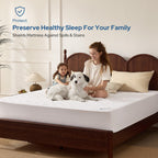 BEDLORE Waterproof Mattress Protector, Full Size Mattress Pad
