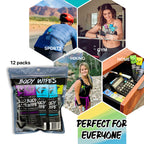 The Klean Freak Body Wipes - 12 count Individually Wrapped | Showerless Body Wipe for Women & Men | Sustainable Bodywipes for Gym, Travel, Camping | Mixed