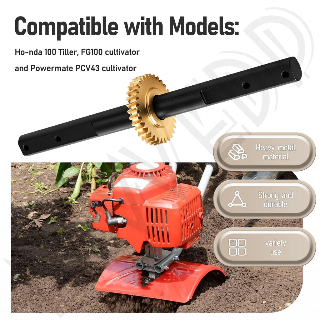 4651 Replacement Tiller Shaft Tine Assembly Compatible with Earthquake