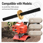 4651 Replacement Tiller Shaft Tine Assembly Compatible with Earthquake