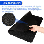 Nuanchu 20 Pack Urinal Mats for Men Bathroom, Large, Black
