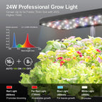 Dryades Indoor Garden 10 Pods Hydroponics Growing System w/LED Grow Light