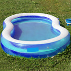 Syhood Extra Large Pool Liner Repair Patch 5.6 ft x 8.2 ft Blue Self Adhesive Vinyl Pool Patch Repair Kit for Christmas Bounce House Above Ground Pools Inflatable Floats Toys Snow Tube