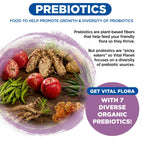 Vital Planet - Vital Flora Women’s Daily Probiotic 60 Billion CFU, 60 Diverse Strains, 7 Organic Prebiotics, Vaginal and Immune Support, Bloating, Digestive Health Probiotics for Women 60 Capsules