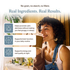 Real Muhsrooms Calm Lions Mane Capsules (90 Count) – 400mg Organic Lions Mane Fruiting Body Extracts, 200mg Organic Reishi, 200mg AlphaWave L-Theanine for Calm Clarity & Relaxed Alertness, 90ct