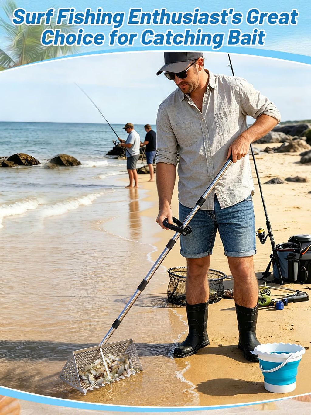 Biggun 69in Effortless Sand Flea Rake