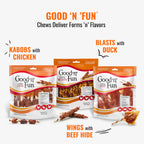 Good 'n' Fun Kabobs Long-Lasting Dog Treat Made With Real Protein, 24 oz