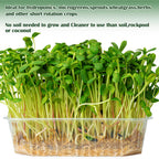 1Roll 10" X 236" Microgreen Growing Mat Hemp Fiber Grow Mats Microgreens Growing Kit Jute Hydroponic Pads Indoor Organic Production for Microgreen Starter Tray Wheatgrass Sprouts