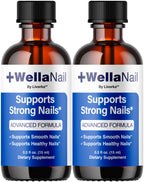 (2 Pack) WellaNail Drops - Official Wella Nail Advanced Liquid Drop Supplement - Maximum Strength, All Natural WellaNail Premium Support for Overall Health & Wellness Reviews, 2 Bottles for 2 Months