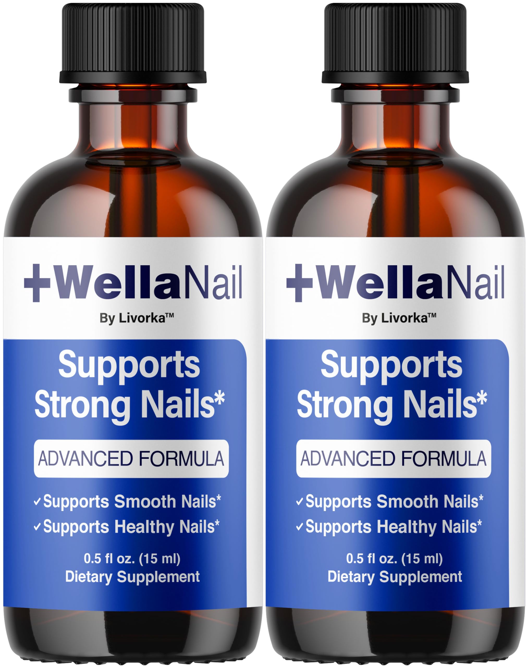 (2 Pack) WellaNail Drops - Official Wella Nail Advanced Liquid Drop Supplement - Maximum Strength, All Natural WellaNail Premium Support for Overall Health & Wellness Reviews, 2 Bottles for 2 Months