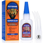 Super Glue Clear 30 g(1.06 oz.), Strong Fast Drying Waterproof Liquid Adhesive for Plastic, Metal, Wood, Rubber, Ceramic, Leather Repair,Rhinestone Jewelry, DIY Crafts Glue for the Office