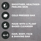 Dove Men+Care Cleansing Soap Bar 4 Count to Rebuild Skin in the Shower Mixed Formulated Plant Based Ingredients 3.51 Oz