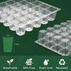 Gardzen 10 Pack 40 Cell BPA Free Seed Starter Tray Kit
