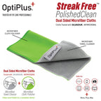 OptiPlus Anti-Fog Lens Cleaning Spray and Dual Microfiber Cloth | Streak-Free Cleaner and Defogging Spray for Glasses, Laptops Screens, Smart Phones, Optical Lens, Goggles, and Watch Screen l 2oz