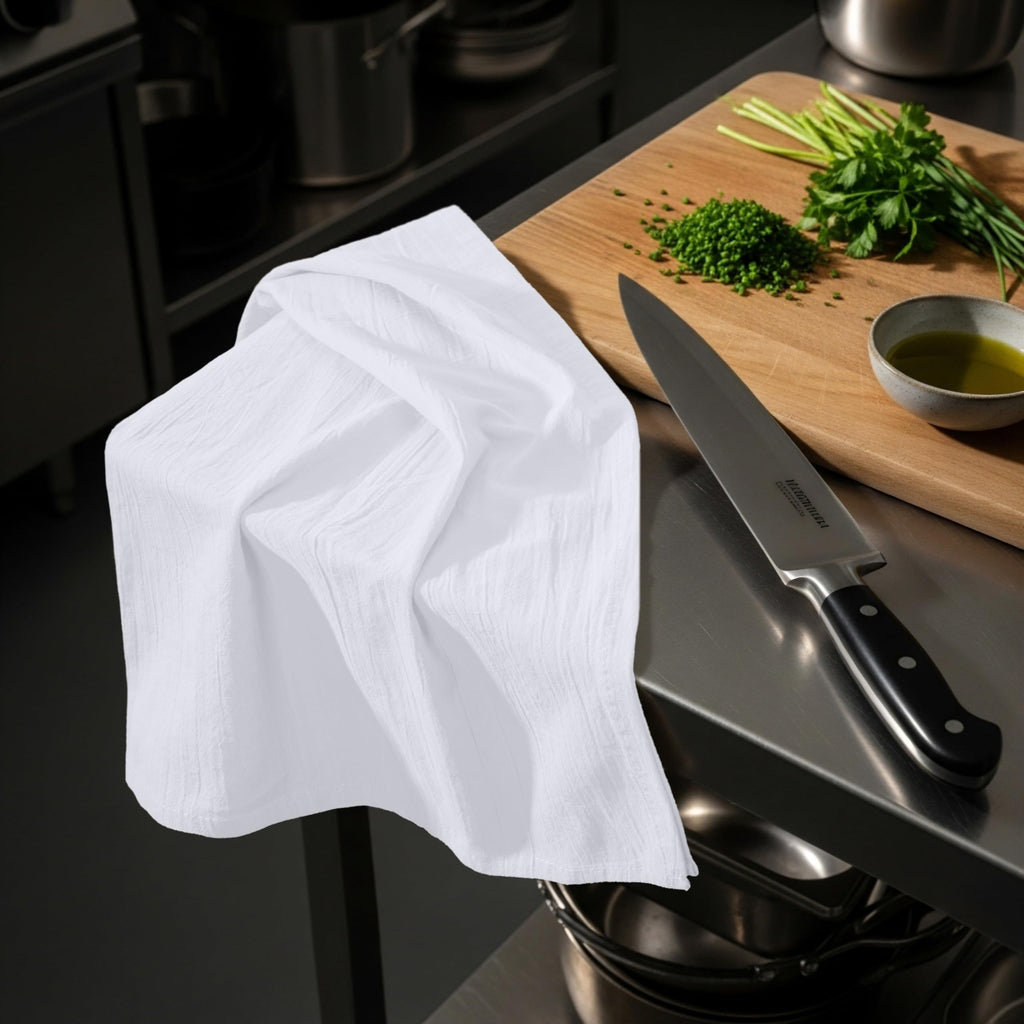Utopia Kitchen White Flour Sack Towels [12 Pack - 28 x 28 Inch] 100% Cotton