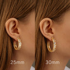 SANDRA REDD 14K Gold Hoop Earrings for Women 14K Gold Earrings for Women