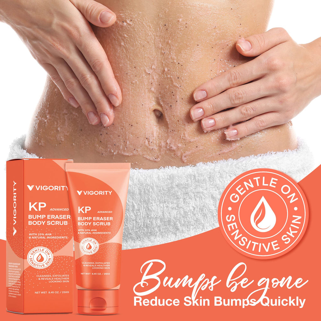 Skin Care Set- KP Bump Eraser Body Scrub and the Stretch Mark Prevention Cream