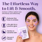 LumiDew Smile Line & Anti Wrinkle Patches - Face Tape for Wrinkles, Forehead & Lips | Japanese Face Tape Lifting & Anti Wrinkle Tape for Face | Forehead Wrinkle Patches Overnight