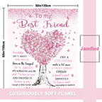 Jamfind Best Friend Birthday Gifts for Women, Best Friends Blanket 60"x50"