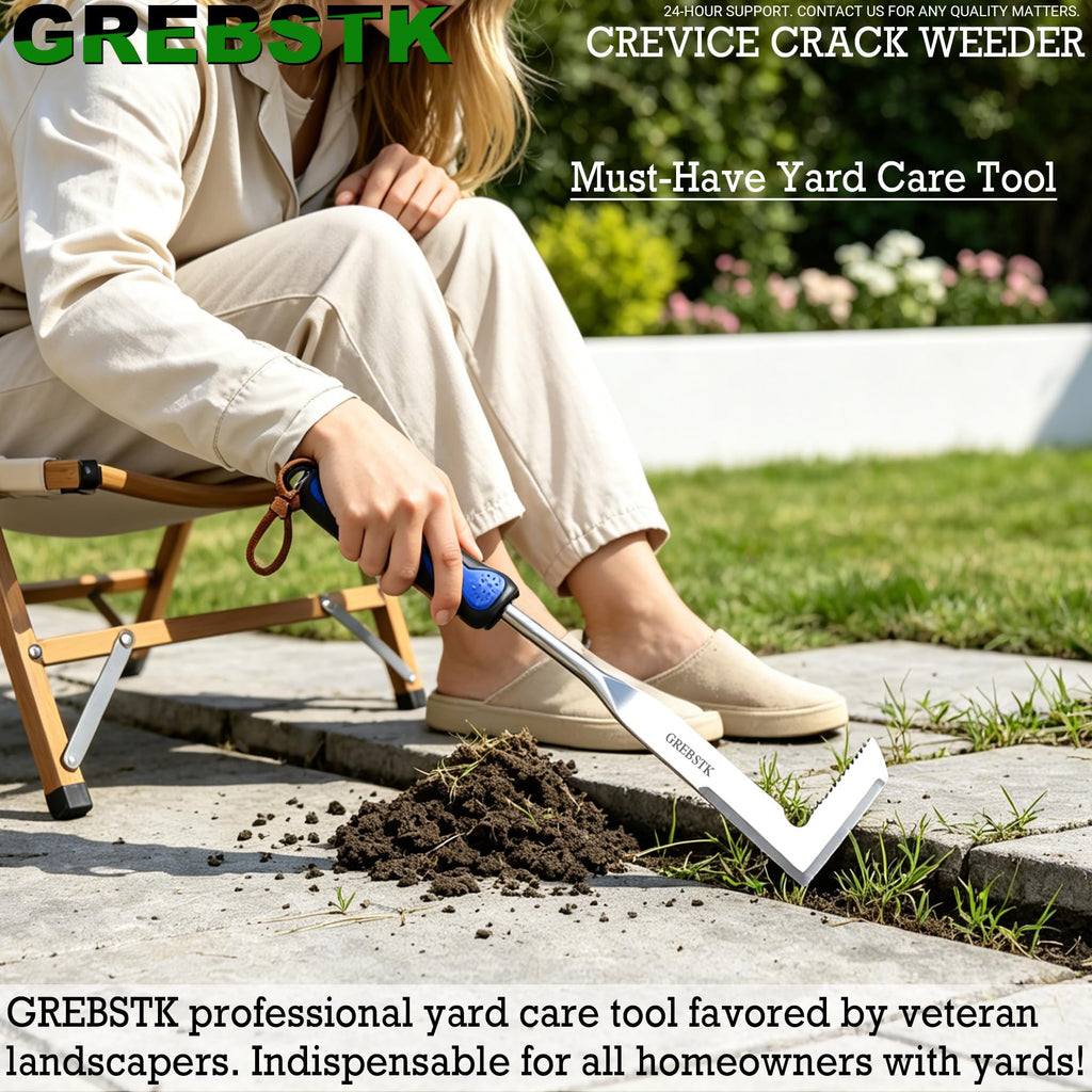 GREBSTK Crack Weeder Crevice Weeding Stainless Steel Sharp Lightweight Tool