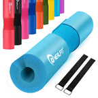 NEALFIT Barbell Pad Squat Pad for Squats���Squat Bar Pad���Great for Weightlifting,Lunges and Hip Thrusts���Foam Sponge Pad���Fit Standard and Olympic Bars Perfectly (Cyan)