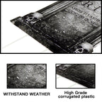 Halloween Decorations Outdoor Graveyard Tombstones: 6ct Large Tombstone Halloween Decor Yard Signs with Stakes, 16" Realistic Scary Skeleton RIP Cemetery Gravestones for Yard Lawn Outside Home Party