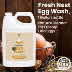 Good Salt Pet Fresh Nest Egg Wash, Natural Cleaner for Freshly Laid Eggs, Made in the USA, 1 Gallon Bottle