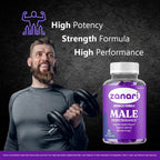 (5 Pack) Zanari - Official Zanari Gummies for Men Advanced Formula All Natural Ingredients Support Gummys - Maximum Strength, Premium Vitamins for Overall Health & Wellness, 300 Gummies for 5 Months