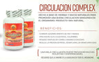 Nutrisalud Products Circulacion Complex, Capsulas naturales para la circulacion.Set de 2 frascos.Combaten Varices,calambres,hinchazon de pies y Manos,ayudan a bajar el colesterol.