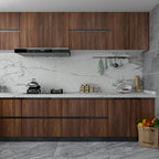 Holomey Walnut Wood Grain Contact Paper Peel and Stick Wood Wallpaper Removable Self-Adhesive Wooden Vinyl Wrap Waterproof Thicken No Bubbles Design for Kitchen Cabinet Countertop Covering 16x354 inch