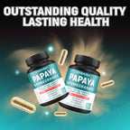 CIVIMUNA Papaya Capsules with Papaya, Pomegranate, Apple Pectin and More - 150 Capsules for 5 Months Supply
