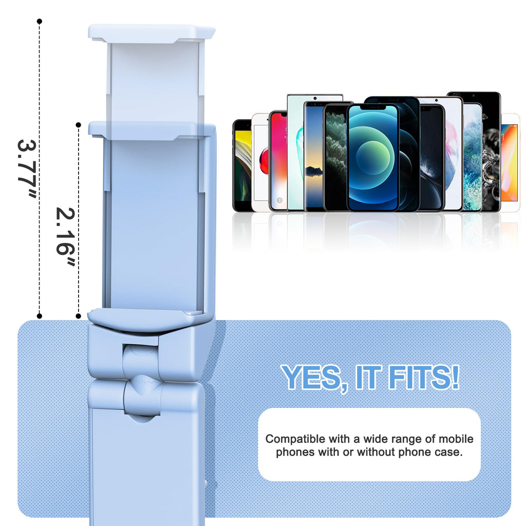 Perilogics Airplane Phone Holder Mount Universal in Flight Hands Free Viewing with Multi-Directional Dual 360 Degree Rotation (Blue)