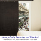 Starfavor 2 Pcs Large Sound Dampening Blanket 96" x 80" Heavy Duty Soundproof Blanket Noise Reduction Studio Sound Absorption Curtian/Light Blocker/Moving Blanket
