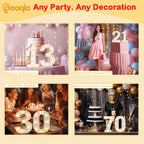 Pooqla Decorative Led Light Up Number Letters, White Plastic Marquee Number Lights Sign 16th Birthday Decorations for Girls Boys Party Wedding Decor Battery Operated Number (16)