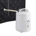 Durasage Lightweight Portable Personal Steam Sauna Spa for Relaxation at Home, 60 Minute Timer, 800 Watt Steam Generator, Chair Included (Black)