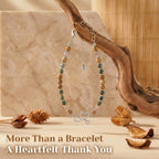 Wisedawn Nurse Gifts for Women, Natural Stone Stethoscope Bracelet, Christmas Graduation Appreciation Nurse Week 2026 Thank You Jewelry with Card