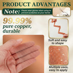 Therwen 24 Inch x 20 ft Copper Mesh Screen 99.9% Pure Copper 40 Mesh Roll Wire Fabric for Grounding Dense Filter Screen Woven Crafts Window Protection
